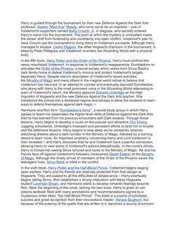 Harry is guided through the tournament by their new Defence Against the Dark Arts
professor, Alastor "Mad-Eye" Moody, who tu