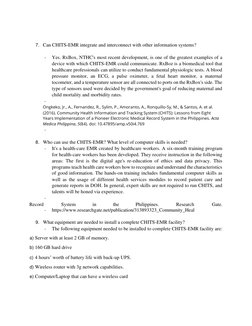 7. Can CHITS-EMR integrate and interconnect with other information systems?  
  
- 
Yes. RxBox, NTHC's most recent devel