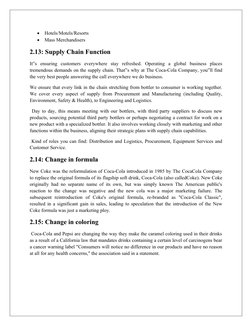 
Hotels/Motels/Resorts

Mass Merchandisers
2.13: Supply Chain Function 
It‟s  ensuring  customers  everywhere  stay  refres