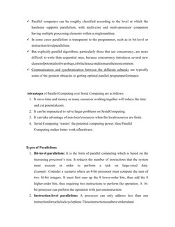 Parallelism in Computer Architecture | PDF | Parallel Computing ...