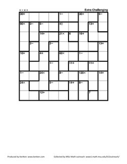 KenKen Puzzle Collection and Resources | PDF | Sports & Recreation