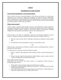 Cyber Security Lecture Notes B.Tech | PDF | Security | Computer Security