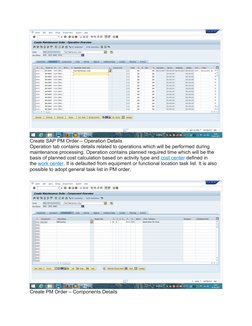 SAP PM Maintenance Order Tutorial | PDF | Parameter (Computer ...