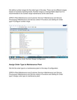 SAP PM Maintenance Order Tutorial | PDF | Parameter (Computer ...