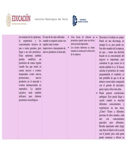 Instituto Tecnológico del Valle 
de Etla 
un resumen de las opiniones, 
la 
experiencia 
y 
los 
conocimien