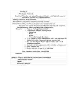 CBE Password Reset Instructions | PDF