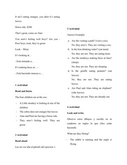 It ins’t eating oranges, you idiot it’s eating
leaves
Horse ride. $200
That’s great, come on Alan
You aren’t feeling well boy