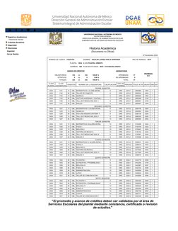 Universidad Nacional Autónoma de México
Dirección General de Administración Escolar
Sistema Integral de Administración Escola