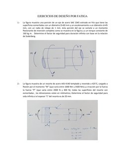 Diseño de Ejes y Rebajes por Fatiga | PDF | Acero | Fatiga (material)