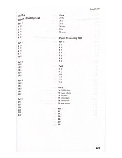 Collins For Schools - B1 - Answer Key | PDF