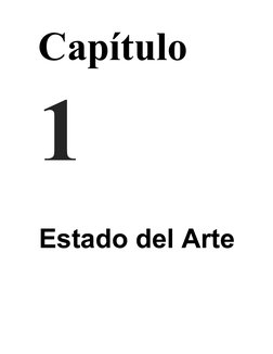 Capítulo 
1
Estado del Arte
