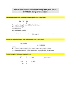AISC 360-16 Connection Design Guidelines | PDF | Technology & Engineering