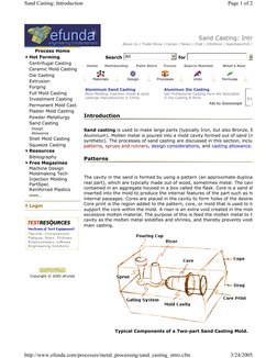 Sand Casting: Intr
About Us | Trade Show | Career | News | Chat | InfoStore | SpecSearch® |
Process Home
Hot Forming
Centrifu