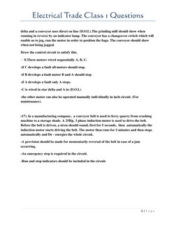 Electrical Trade Test Questions Class 1 | PDF | Electric Motor | Engines