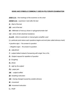 Polygraph Chart Markings Explained | PDF | Art