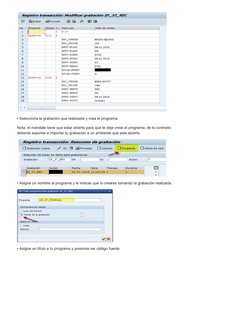 Grabación Batch Input en SHDB ABAP | PDF | Gestión de tecnología de la ...