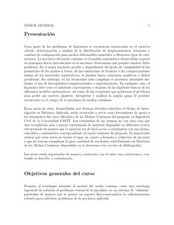 ´INDICE GENERAL
1
Presentaci´on
Gran parte de los problemas de Ingenier´ıa se encuentran enmarcados en el correcto
c´alculo,