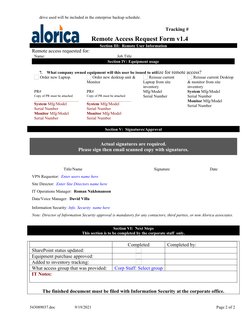 VPN Access Request Form Template | PDF | Virtual Private Network ...
