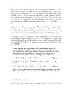 After analyzing the table above several very interesting things start to stand out that
suggest divine intelligence at work w