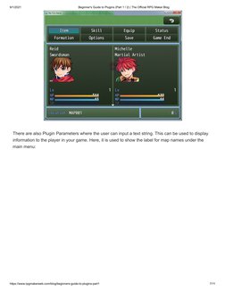 RPG Maker MV Plugin Basics Guide | PDF | Parameter (Computer ...