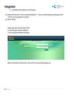 Easypaisa Interface