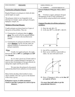 Constructing Regular Polygons Methods | PDF | Circle | Polygon