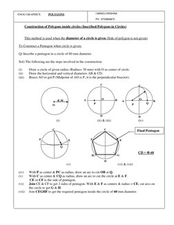 Constructing Regular Polygons Methods | PDF | Circle | Polygon
