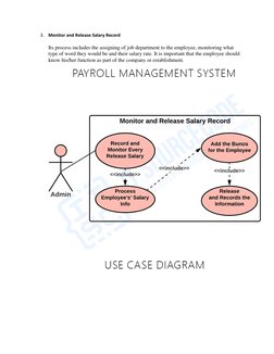 Payroll Management System Use Case Overview | PDF | Use Case | System
