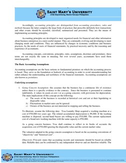 Accordingly, accounting principles are distinguished from accounting procedures, rules and 
methods because the latte