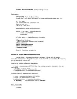AS/400 Command Quick Reference Guide | PDF | Booting | Software Engineering