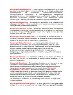 Microscopio De Fluorescencia. - Un microscopio de fluorescencia no es más
que es un microscopio óptico convencional al que se