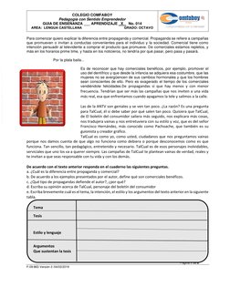 COLEGIO COMFABOY 
Pedagogía con Sentido Emprendedor 
GUIA DE ENSEÑANZA ___ APRENDIZAJE _X_   No. 014                  
AREA: