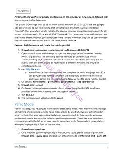  
7	  
	  
Please	  note	  and	  verify	  your	  private	  ip	  addresses	  on	  the	  lab	  page	  as	  
