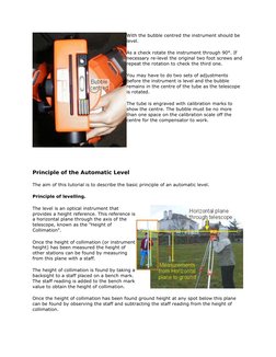 Using Automatic Levels in Surveying | PDF | Surveying | Optics
