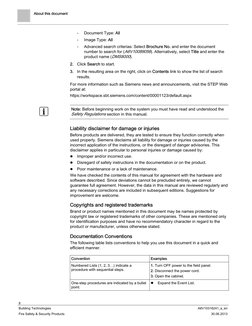About this document 
  
 
8 
Building Technologies 
 
A6V10316241_a_en
Fire Safety & Security Products 
 
30.06.2013
- 
Docum