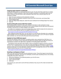 50 Essential Excel Tips and Tricks | PDF | Microsoft Excel | Visual ...