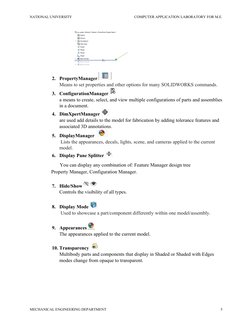 NATIONAL UNIVERSITY
 
    COMPUTER APPLICATION LABORATORY FOR M.E.
 
2. PropertyManager 
Means to set properties and other op