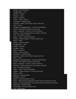 Deep Tagalog Vocabulary List | PDF