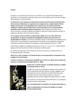 Discapacidad en la Antigüedad y su Historia | PDF | Invalidez | Antigua ...