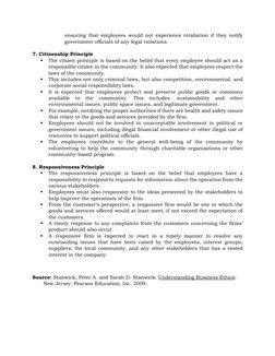 ensuring that employees would not experience retaliation if they notify 
government officials of any legal violations.  
 
7.