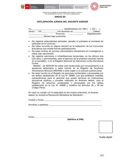 “Decenio de la igualdad de oportunidades para mujeres y hombres” 
“Año del Bicentenario del Perú: 200 años de Independencia”