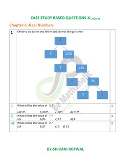 Class 10 Maths Case Study Questions | PDF | Area | Sphere