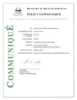Standardized Hospital Colour Codes | PDF | Emergency | Emergency Management