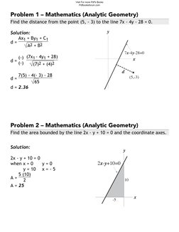 Analytic Geometry Problems and Solutions | PDF | Analytic Geometry ...