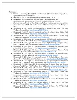 References: 
 Connor J.J. and Faraji, Susan (2012). Fundamentals of Structural Engineering (2nd ed.) 
Springer Science +