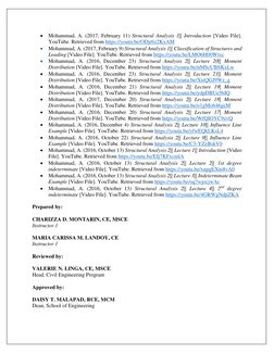  Mohammad, A. (2017, February 11) Structural Analysis 1|| Introduction [Video File]. 
YouTube. Retrieved from https://yout