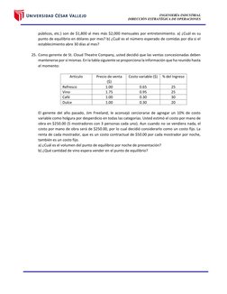 INGENIERÍA INDUSTRIAL 
DIRECCIÓN ESTRATÉGICA DE OPERACIONES 
 
 
 
 
públicos, etc.) son de $1,800 al mes más $2,000 mensuale