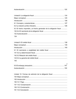 Autoevaluación ............................................................................................... 120
Unidad 8: