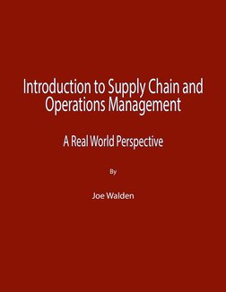 SPRING 2021	
5
Introduction to Supply Chain and 
Introduction to Supply Chain and 
Operations Management
Operations Managemen