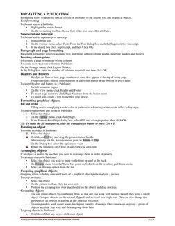 Desktop Publishing (DTP) Notes | PDF | Page Layout | Adobe Photoshop